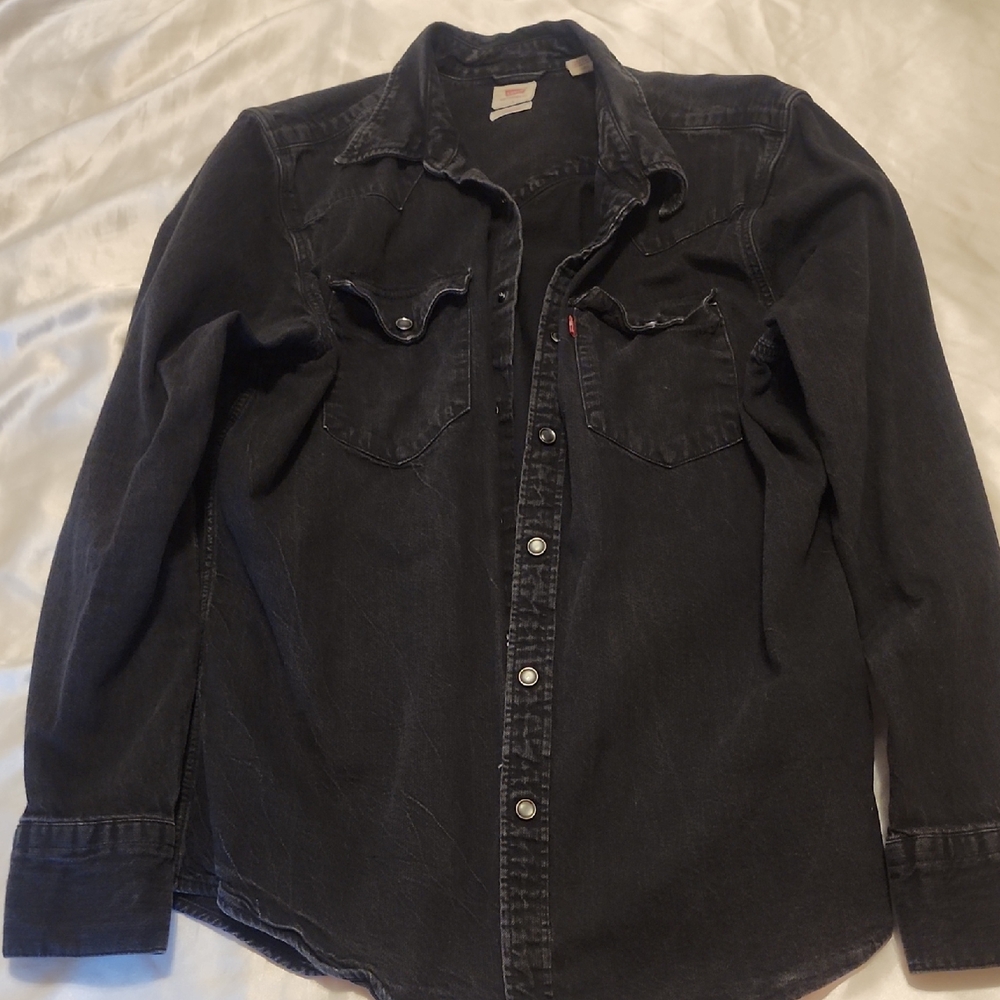 Levi's Charcoal Button Down Shirt